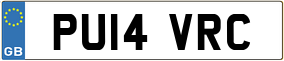 Trailer License Plate